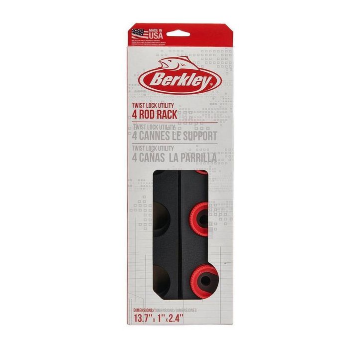 Berkley Twist Lock Utility 4 Fishing Rod Rack Holder