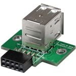 StarTech.com 2 Port USB Motherboard Header Adapter - USB A to USB 10 Pin Header F/F - 1 x IDC Female - 2 x 4-pin