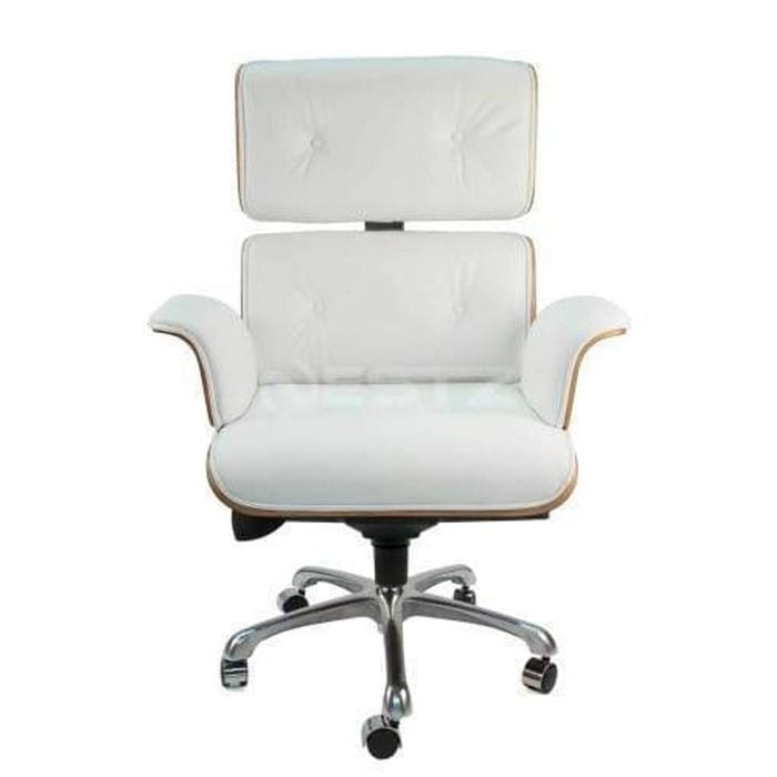 Sd House Eames Replica Executive Manager Luxury Office Work Chair Rose Wood - White