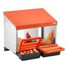VEVOR Chicken Nesting Boxes Orange 2 Compartments  Galvanized Steel