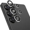 For Samsung Galaxy S25 Ultra Metal Camera Lens Glass Individual Eagle Protector Cover - Silver
