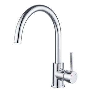 Estilo 35mm Chrome Side Lever Gooseneck Sink Mixer
