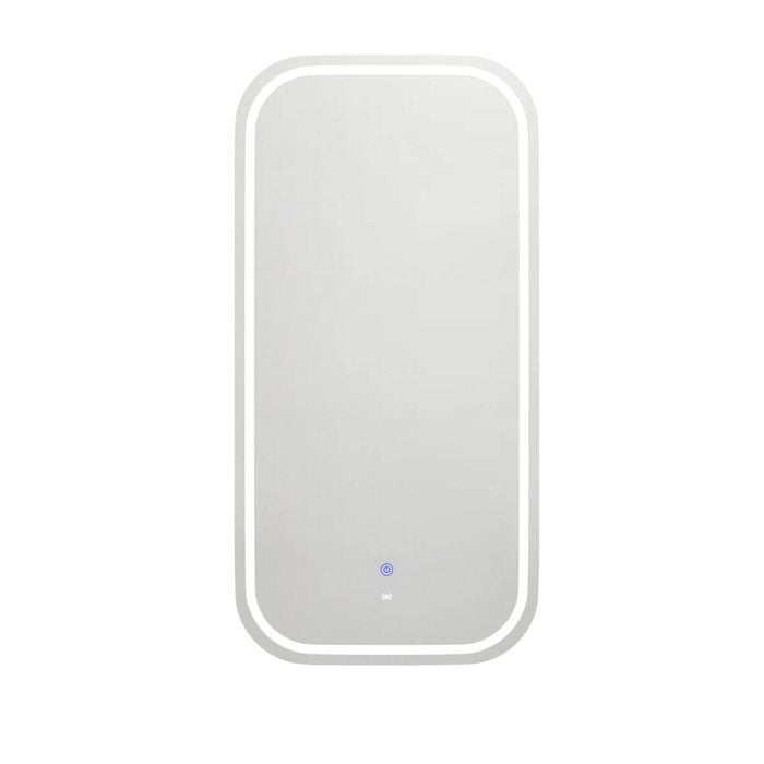 Attica 900 x 450mm White Matte Porta LED Soft Rectangle Shaving Cabinet With Powerpoint