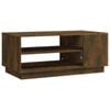 vidaXL Coffee Table Smoked Oak Accent Centre Couch Sofa Table