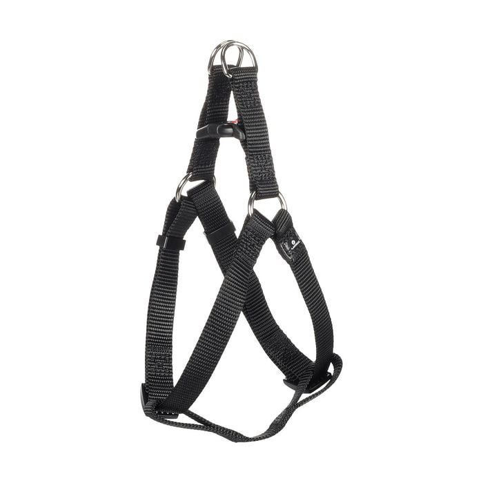 Flamingo Small Black Ziggi Step&Go Dog Harness