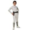 Padme Amidala White Jumpsuit Girls Halloween Costume with Belt, Medium