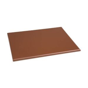Hygiplas Chopping Board High Density Brown 12x229x305mm Commercial Kitchen Food Prep
