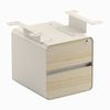 Desky Minimal Under Desk Cabinet Wheat Frame
