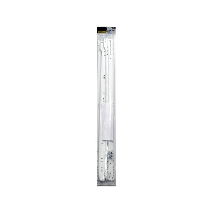 Syneco 550mm White Drawer Slides - 1 Pair