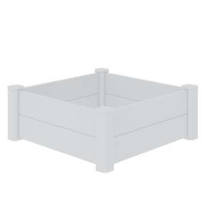 Rapid 900 x 900 x 338mm White PVC Raised Garden Bed
