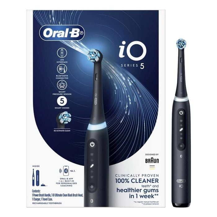 Oral-B iO 5 Series Electric Toothbrush w/ Travel Case - Black