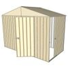 Build-a-Shed 3.0 x 1.5 x 2.3m Gable Single Sliding Side Door Shed - Cream