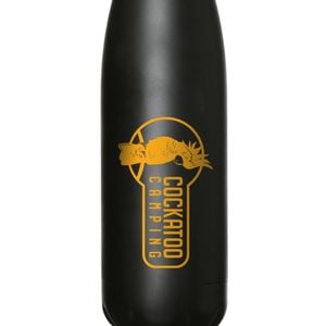 Cockatoo Camping 500ml Stainless Steel Drink Bottle Travel Water Container Black
