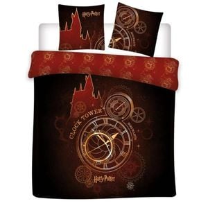 Harry Potter Clock Tower Polycotton Quilt Cover Set - 240 X 220 Cm