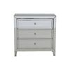 Dresser Silver Mirror 3 Drawers Sparkling Handle