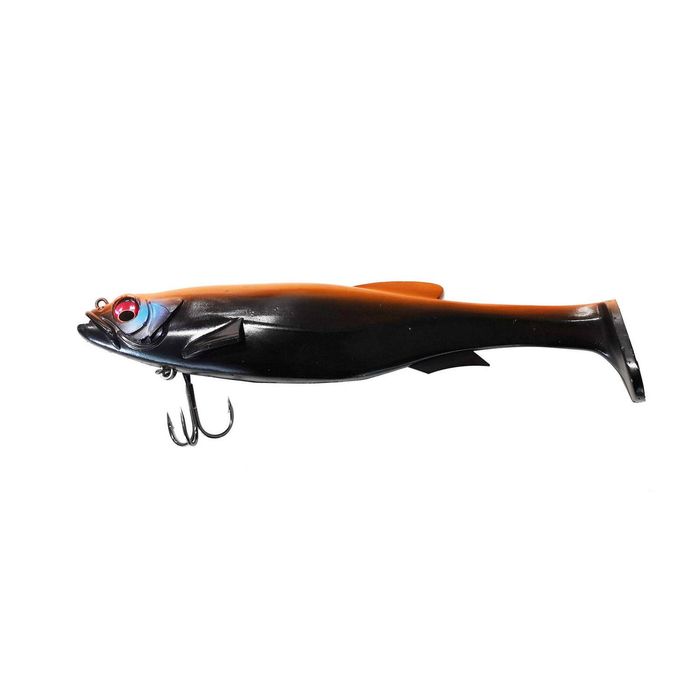 Megabass Magdraft 8" Soft Plastic Swimbait Fishing Lure (SPC) Racing Black
