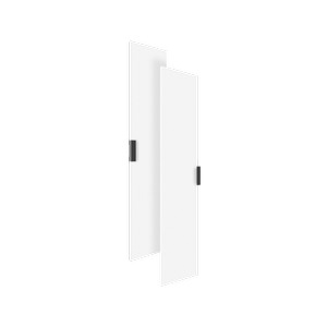 Lugna 1536 x 600 x 16mm White Double Doors - White 600mm