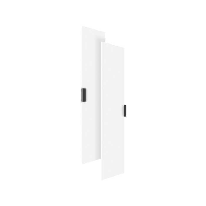Lugna 1536 x 600 x 16mm White Double Doors - White 600mm