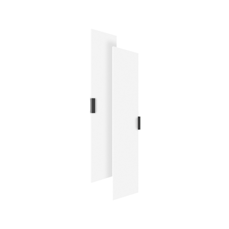 Lugna 1536 x 600 x 16mm White Double Doors - White 600mm