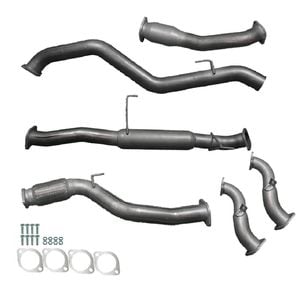 Ignite Exhausts Turbo Back For Isuzu Rc D-max 3l 3" Cat & Hotdog Raw Aluminised Steel