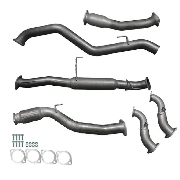 Ignite Exhausts Turbo Back For Isuzu Rc D-max 3l 3" Cat & Hotdog Raw Aluminised Steel