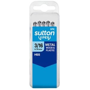 Sutton Tools 3/16" Imperial Viper Drill Bit - 5 Pack 