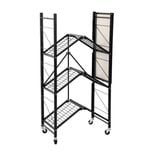 Boxsweden Move 4 Tier Foldaway Trolley 68X35X119CM Black