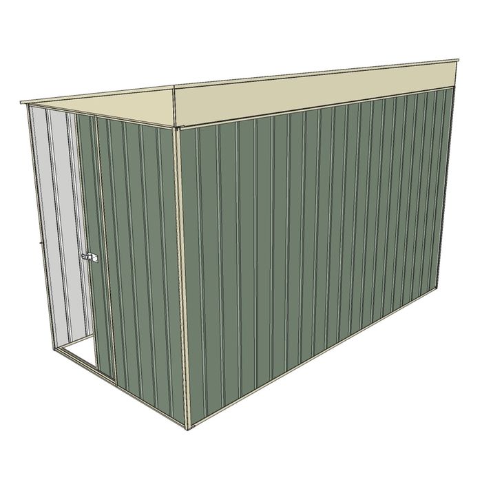 Build-a-Shed 1.5 x 3 x 2m Sliding Door Tunnel Shed - Green