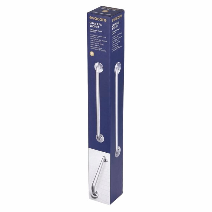 evakare 600mm Polished Stainless Steel Grab Rail