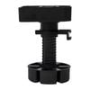 Hafele 120mm Black Adjustable Screw On Leg Set - 4 Pack