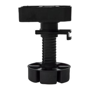 Hafele 120mm Black Adjustable Screw On Leg Set - 4 Pack