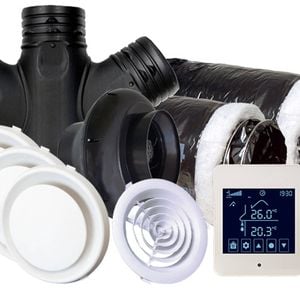 HeatTrans 3 Room Heat Retention with Heat Transfer Kit
