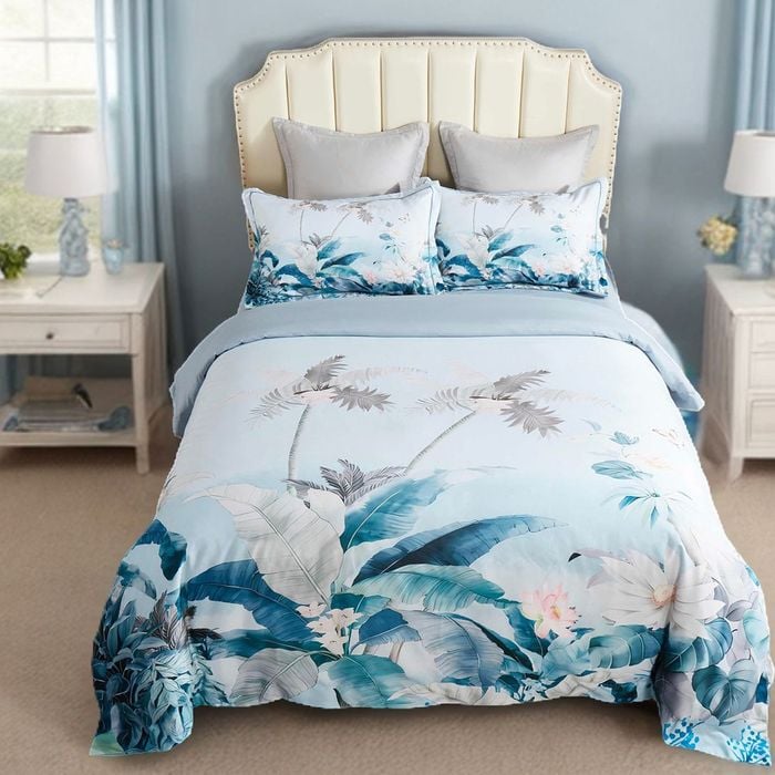 Fabric Fantastic Super King Size Tropical Quilt/Doona/Duvet Cover Set