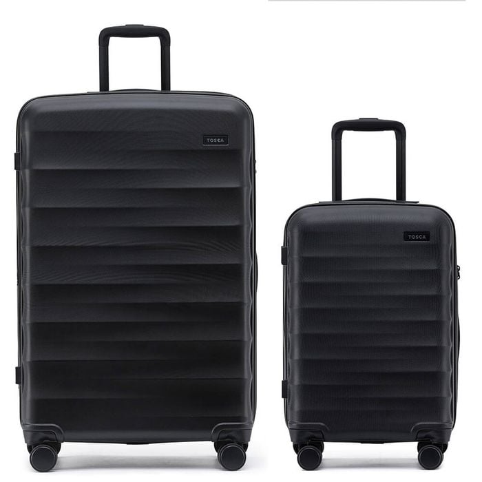 Tosca Interstellar 2.0 Hard Shell 20" SML & 30" LRG Suitcase Set - Black