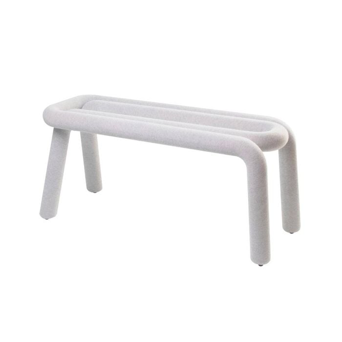 MIUZ Replica Bold Bench Designer Seat Living Room Entryway Furniture - White