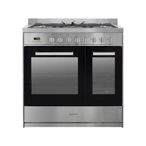 Parmco 900mm 105L Combination Stainless Steel Gas 1 1/2 Ovens