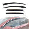 AUSGO Stainless Trim Weather Shields for Honda CRV CR-V RW Series 2017-2023 Weathershields Window Visors Wind Deflectors
