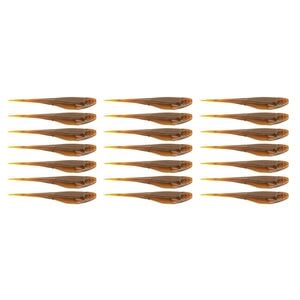 3x 7PK 3.75In Rapala Crush City The Jerk Plastic Minnow Lures - Motor Oil UV