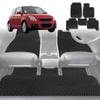 6D Diamond Car Floor Mats for Suzuki Swift Sport 2005-2012-Full Set-Black-Outback GT