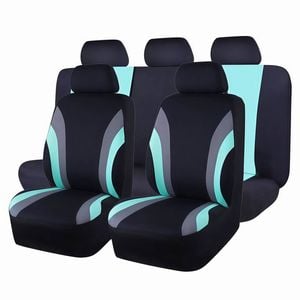 Catzon Car Seat Covers Full Set Vehicle Front And Rear Seat Protectors For Suvs Trucks-green