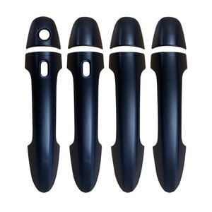 Keyless Smart Door Handles Cover for Toyota Hilux 2015-2025 Matt Black protector