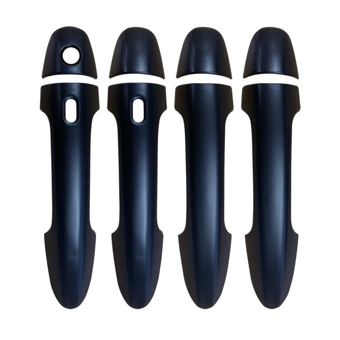Keyless Smart Door Handles Cover for Toyota Hilux 2015-2025 Matt Black protector