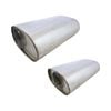 Redback 4" Performance Muffler Offset/centre - 9" X 4" Oval, 14" Long, 304 Ss