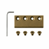 Rolltrak Antique Brass Barn Door Track Joiner 