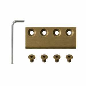 Rolltrak Antique Brass Barn Door Track Joiner 