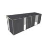 Build-a-Shed 1.5 x 6 x 2m Sliding Door Tunnel Shed with 3 Sliding Side Doors - Grey
