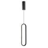 Vencha Oval LED Single Pendant Light - Black (5000K)
