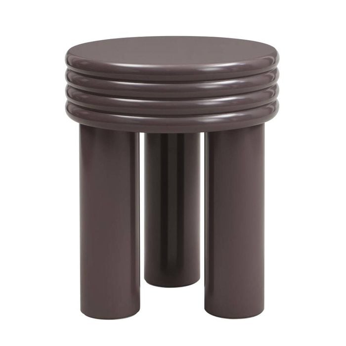 Luca Side Table Round Raisin Purple