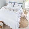 Bedding House King White Spring Scenes Multi Cotton Quilt Cover Set
