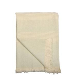 Belle Kumus Cotton Throw Blanket Rectangle 180x130cm Sofa/Couch Decor Sky Grey
